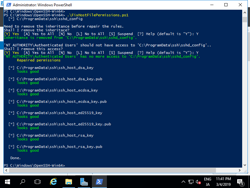 Windows 10 generate ssh key cmd code