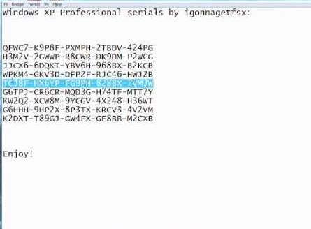 Windows xp professional product key generator free for pc